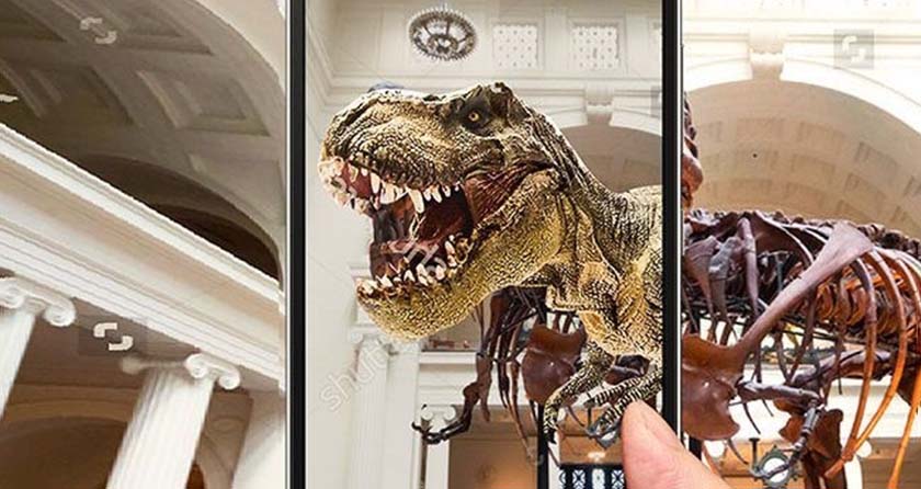 AR增強(qiáng)現(xiàn)實(shí)技術(shù) 手機(jī)AR恐龍內(nèi)容展示