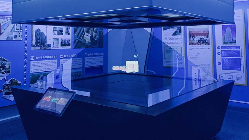 全息展示柜 全息展示柜與觸摸屏的結合