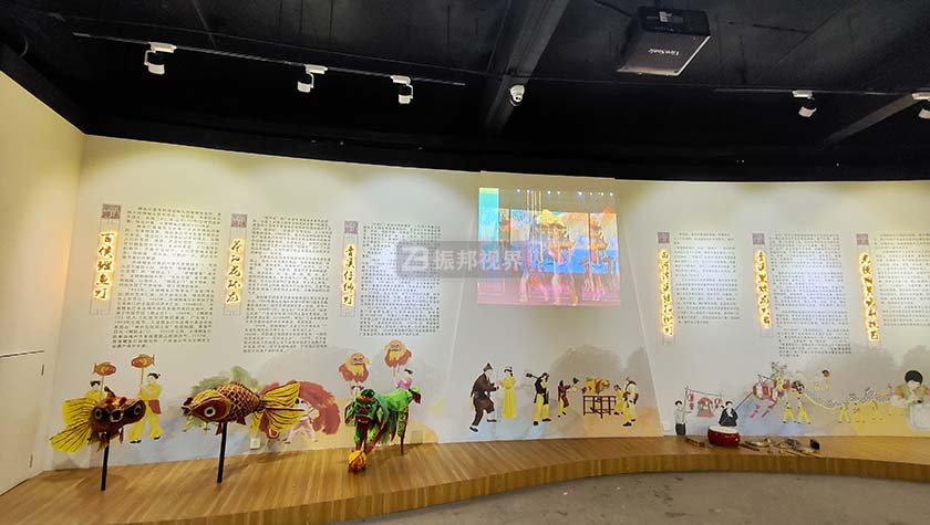 墻面互動(dòng)投影 多媒體展廳中的墻面互動(dòng)投影