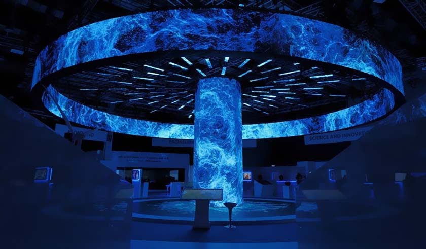 藝術(shù)展廳紗幕投影 藝術(shù)展廳中的紗幕投影