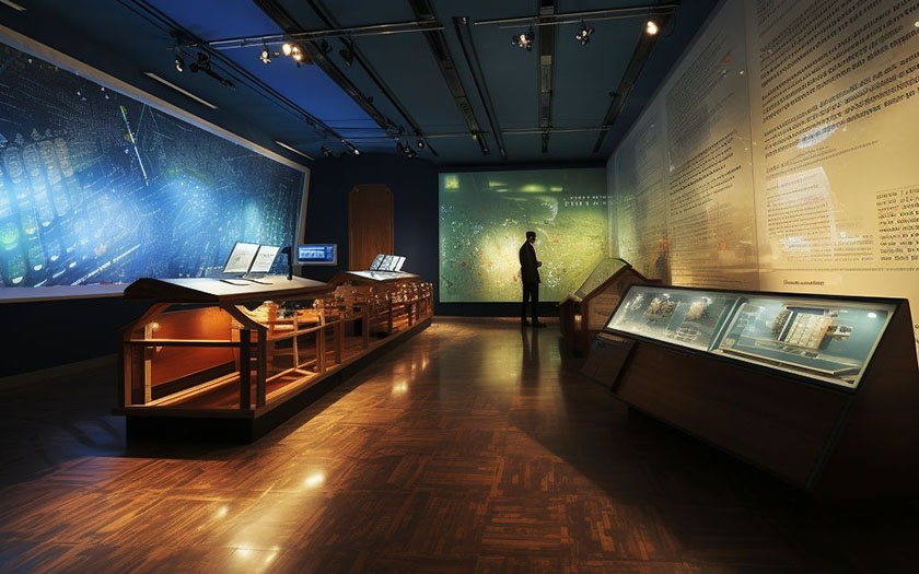 多媒體互動(dòng)展覽 校史館中的多媒體互動(dòng)展覽