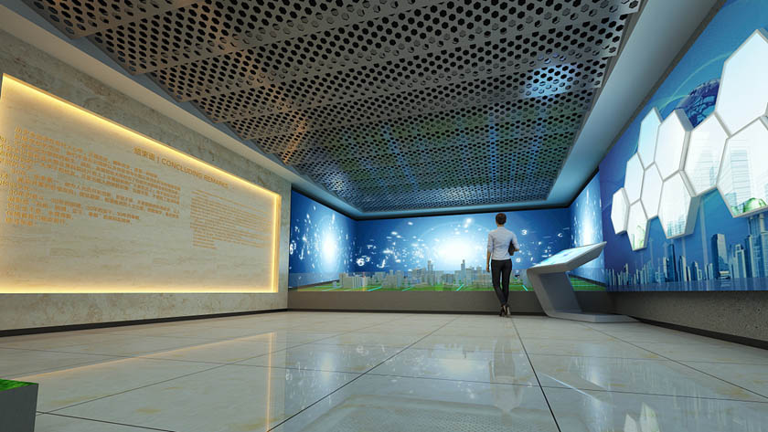 數(shù)字沙盤 校史館中的數(shù)字沙盤