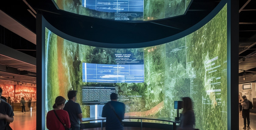 氣象科普館 氣象科普館中的沉浸式空間效果展示