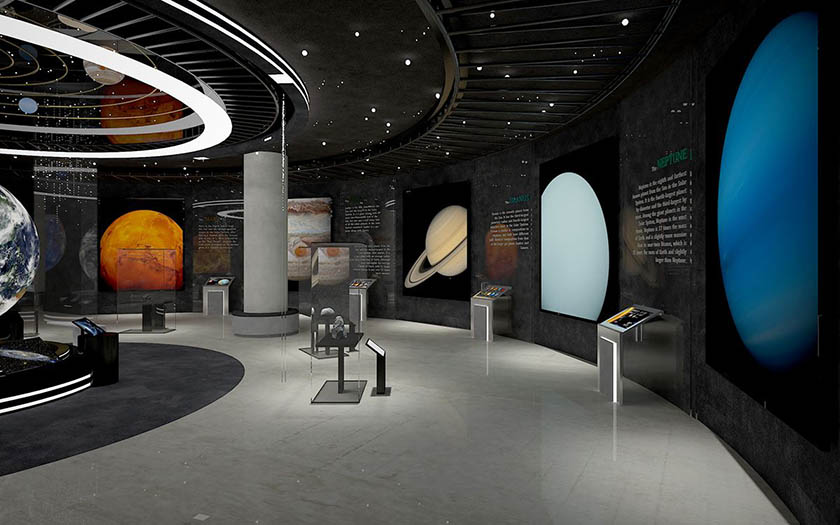 多媒體互動裝置 天文科普館中的多媒體互動裝置
