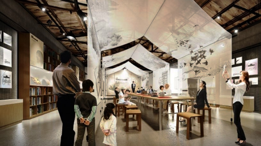 紡織非遺展廳設(shè)計(jì)效果圖 紡織非遺展廳設(shè)計(jì)效果圖