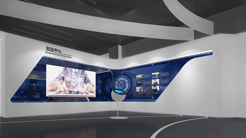 企業(yè)展覽館中的多媒體互動裝置 企業(yè)展覽館中的多媒體互動裝置