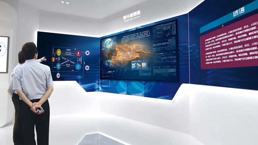 企業(yè)歷史展廳中的多媒體互動裝置 企業(yè)歷史展廳中的多媒體互動裝置