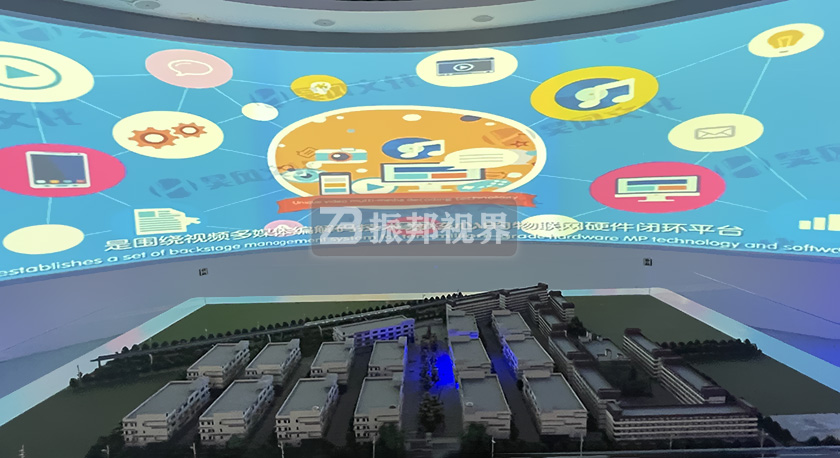 企業(yè)展廳中的多媒體沙盤 企業(yè)展廳中的多媒體沙盤