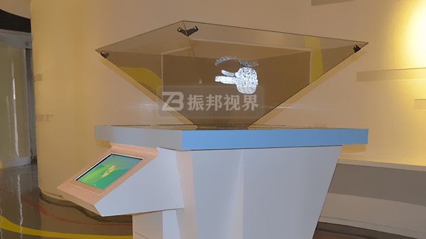 企業(yè)展廳中的全息展示柜 企業(yè)展廳中的全息展示柜