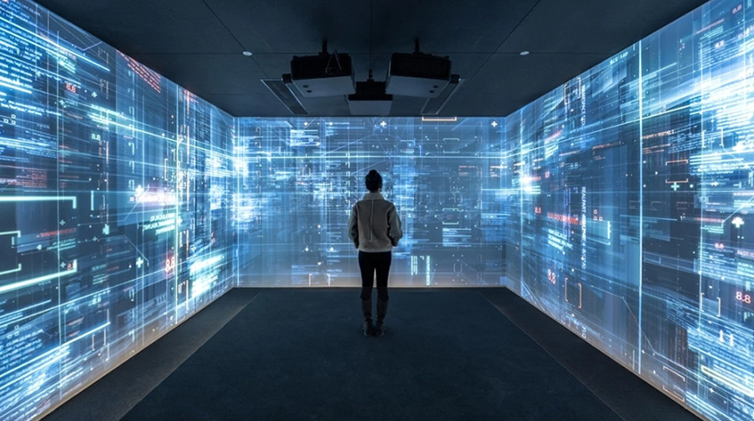 三折幕沉浸式投影空間 三折幕沉浸式投影空間