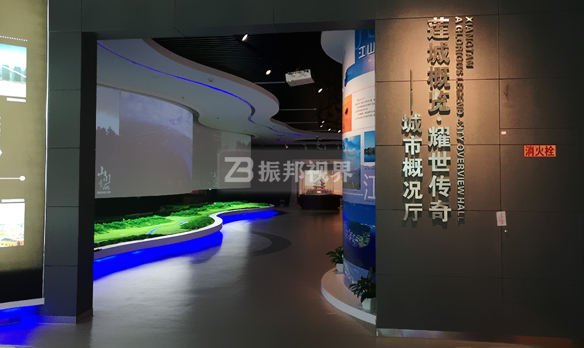 城鄉(xiāng)規(guī)劃館弧幕投影設(shè)計(jì)效果圖 城鄉(xiāng)規(guī)劃館弧幕投影設(shè)計(jì)效果圖