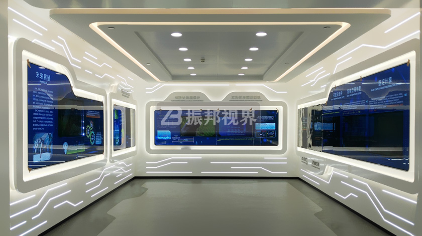 企業(yè)展廳中的大屏互動裝置 企業(yè)展廳中的大屏互動裝置