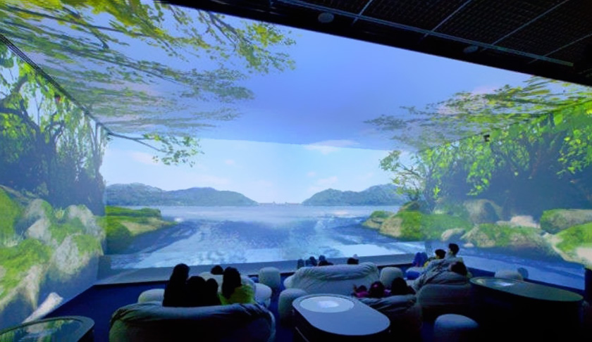 沉浸式折幕投影 沉浸式折幕投影