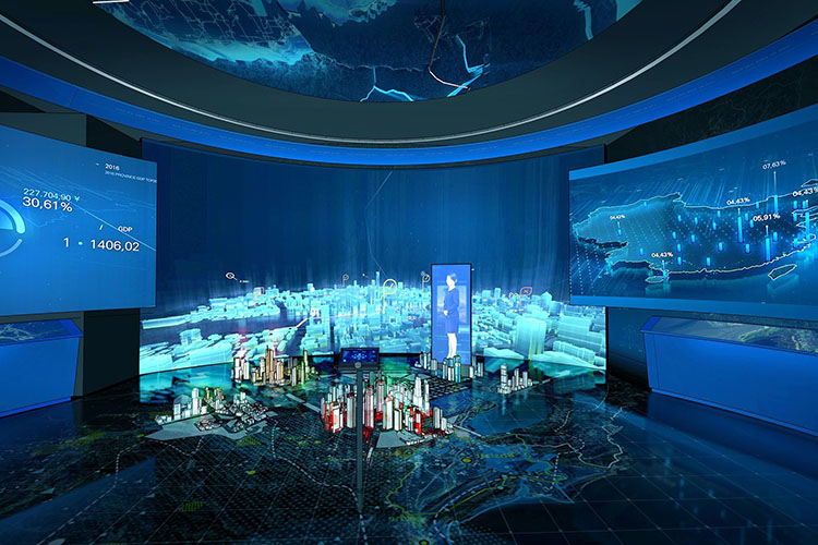 弧幕數(shù)字沙盤(pán)設(shè)計(jì)效果圖