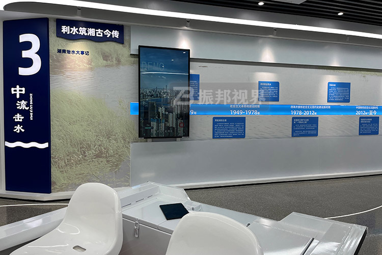 展館電子滑軌屏布置效果圖