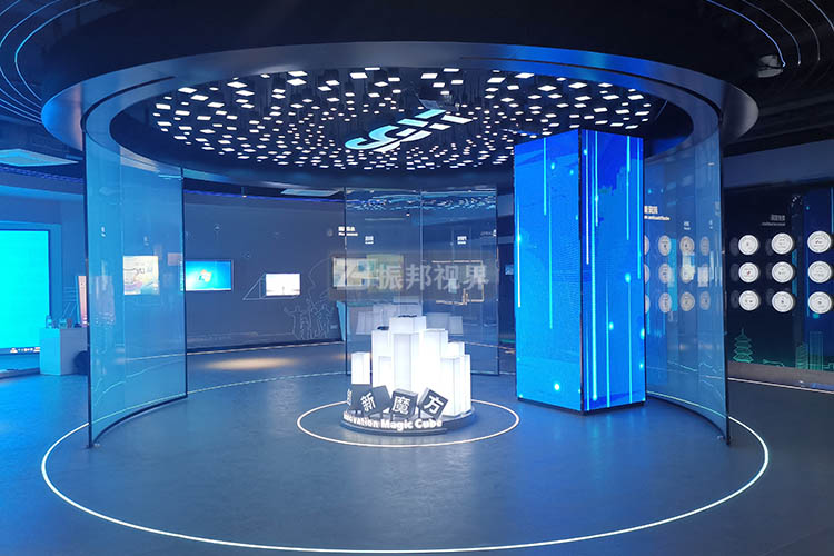 科技展廳通電玻璃