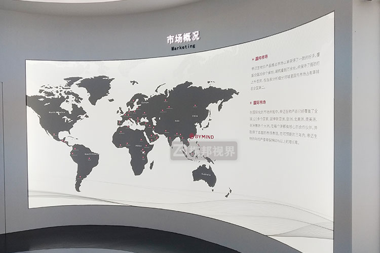 生物科技展廳弧幕投影設(shè)計(jì)