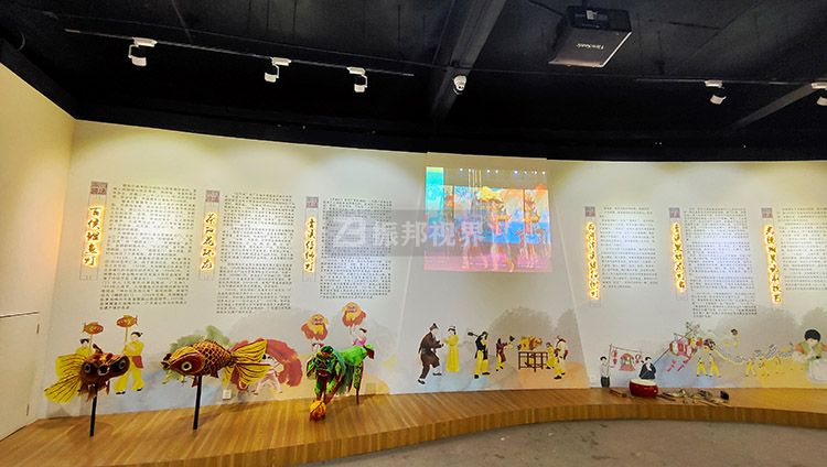 非遺展館墻面投影