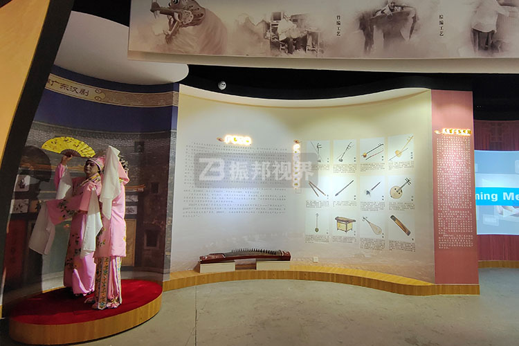 非遺體驗館弧幕投影