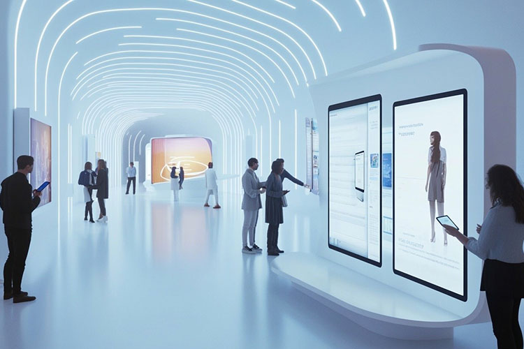 科技展廳AI數(shù)字人大屏