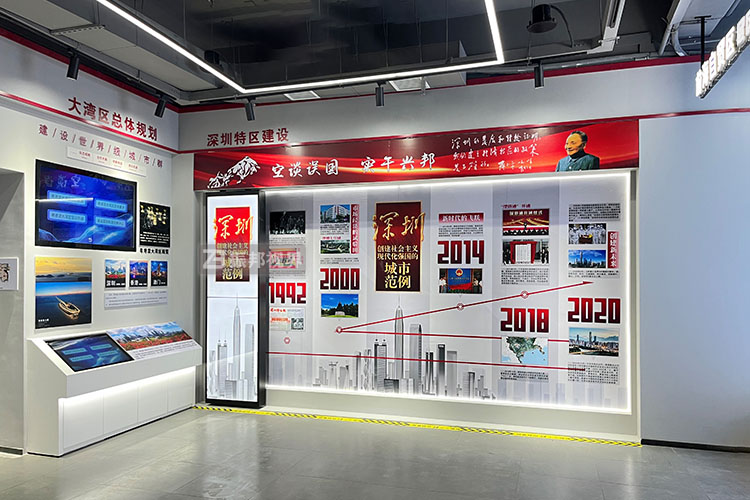 展廳互動滑軌屏項目圖